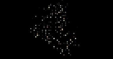 Parçacıklar Irak Silueti İçin Soyut Tasarım Videosu Oluşturuyor