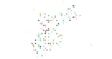 Flying Colors into Generative Motion Graphic for Jordan Map