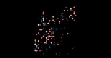 Animation Circles Entering Vibrantly in Jordan Map Shape Fade