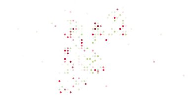 Particle Animation Building Vivid Jordan Map from Flying Circles