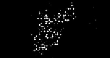 Circles Shaping Digital Art Gradually for Jordan Country Silhouette