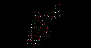 Emerging Dot Pattern as Vibrant Jordan Country Silhouette