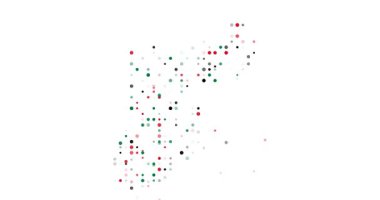 Generative Jordan Map Composed Of Dots