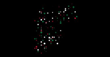 Animation Circles Entering Vibrantly in Jordan Map Shape Fade