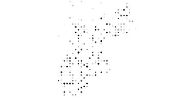 Emerging Dot Pattern as Vibrant Jordan Country Silhouette