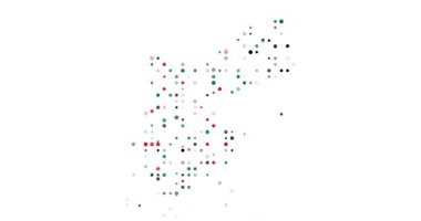 Flying Dots Animation Dissolving into Jordan Silhouette Design