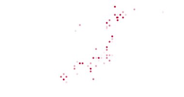 Düşen Parçacıklar tarafından oluşturulan Japonya Şekli