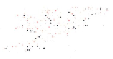 Vibrant Kırgızistan Ülke Silüeti Olarak Yeni Nokta Deseni