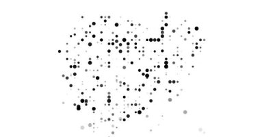 Dijital Küreler Hipnotik Kamboçya Haritası Canlandırması Oluşturuyor