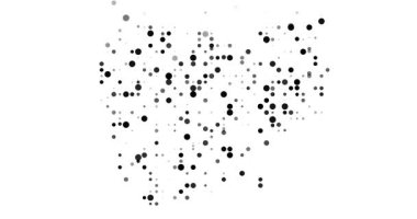 Dijital Küreler Hipnotik Kamboçya Haritası Canlandırması Oluşturuyor