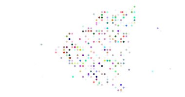 Nikaragua Ulusal Siluetinin Soyut Çember Düzeni