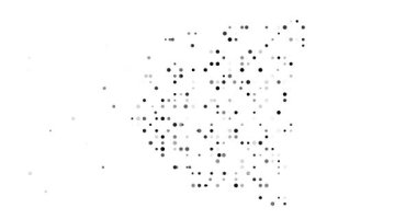 Boşluk Oluşturan Çemberler Nikaragua Haritası Siluetesinden Çıktı