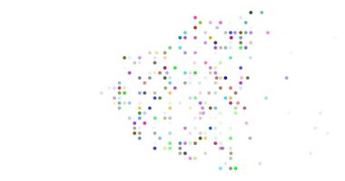 Boşluk Oluşturan Çemberler Nikaragua Haritası Siluetesinden Çıktı