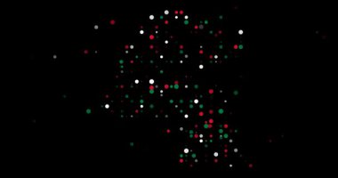 Generative Circle Motion Creating Kuwait Shape