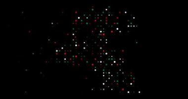 Abstract Circle Flow Revealing Kuwait Borders