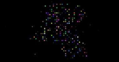 Circles Emerging To Form Kuwait Map