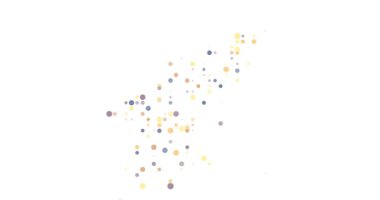 Flying Circles Forming North Korea Silhouette