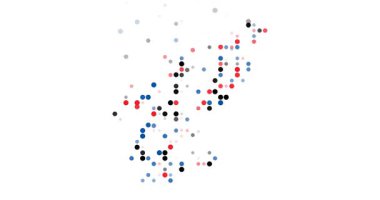 Minimal Circle Abstraction Of North Korea Borders