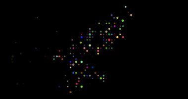 Flying Circles Forming North Korea Silhouette