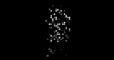 Circles Emerge from Void Forming South Korea Map Silhouette