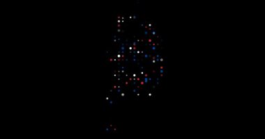 Dynamic Circle Composition For South Korea Outline