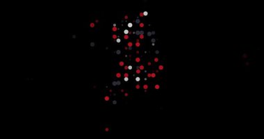 Circles Emerge from Void Forming South Korea Map Silhouette