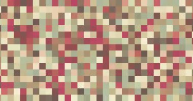 Glowing Square Composition With Color Motion