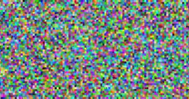 Animated Matrix Of Shifting Colored Pixels