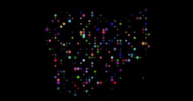 Circles Emerge from Void Forming Cambodia Map Silhouette