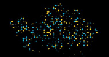 Digital Spheres Emerge Forming Hypnotic Kazakhstan Map Animation