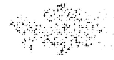 Post-Conceptual Circles Fly Assembling Kazakhstan's Map Outline