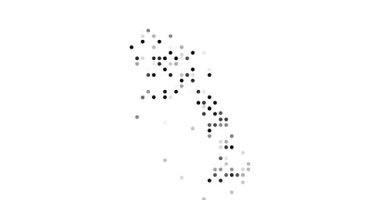 Flying Circles Forming Laos Silhouette