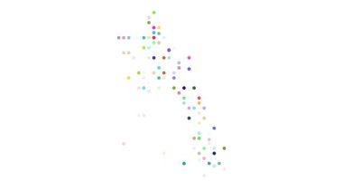 Generative Geometry Creating Laos Outline