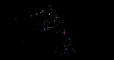 Digital Spheres Emerge Forming Hypnotic Laos Map Animation