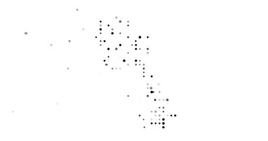 Surreal Circles Swarm to Form Laotian Generative Silhouette