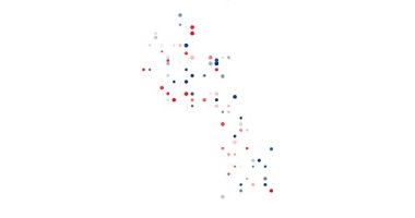 Flying Circles Forming Laos Silhouette