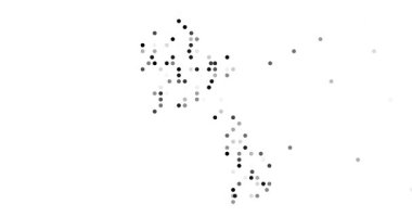 Surreal Circles Swarm to Form Laotian Generative Silhouette