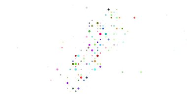 Circles Emerge from Void Forming Lebanon Map Silhouette