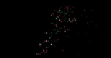 Generative Orbs Swarm to Sculpt Ethereal Lebanese Outline