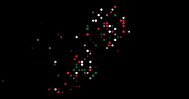 Abstract Circle Motion Composing Lebanon Outline