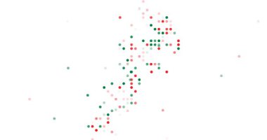 Circles Emerging As Lebanon Nation Silhouette