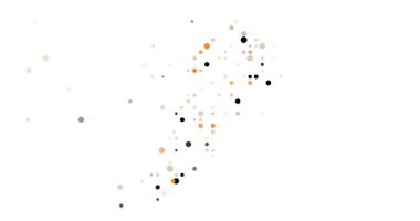 Abstract Orbs Drift Assembling Lebanese Generative Silhouette Design