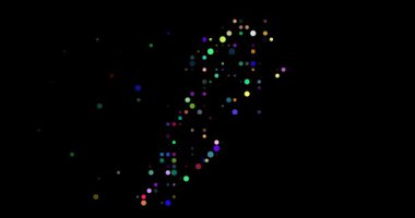 Abstract Orbs Drift Assembling Lebanese Generative Silhouette Design