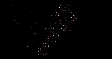 Surreal Circles Swarm to Form Lebanese Generative Silhouette