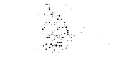 Post-Conceptual Circles Fly Assembling Sri Lanka's Map Outline