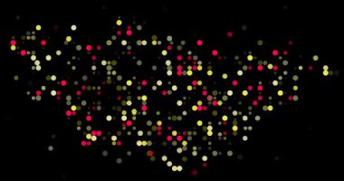 Digital Spheres Emerge Forming Hypnotic Mongolia Map Animation