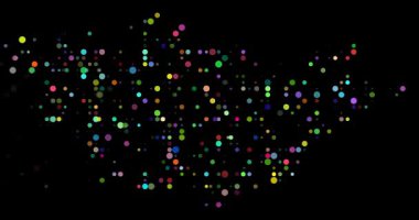 Ethereal Dots Emerge Forming Surreal Mongolia Map Animation