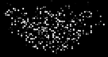 Circles Emerge from Void Forming Mongolia Map Silhouette