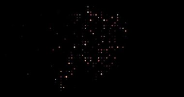 Macao national silhouette built from circles