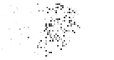 Macao border outlined with generative circles